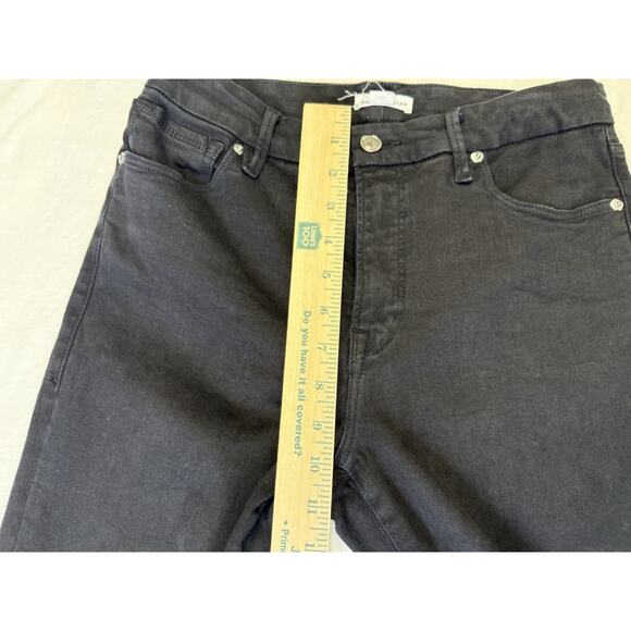 Good American Jeans Women’s Sz 8 29 Good Legs Crop Black Denim - Picture 9 of 10